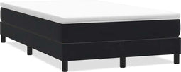 vidaXL - Boxspring - zonder - matras - fluweel - zwart - 120x210 - cm