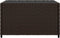 vidaXL Salontafel tuin vierkant 50x50x30 cm poly rattan bruin