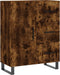 vidaXL - Dressoir - 69,5x34x90 - cm - bewerkt - hout - gerookt - eikenkleurig