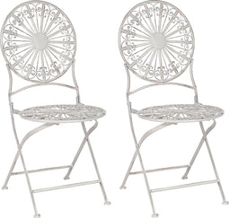 SCAFA - Tuinstoelen set van 2 - Wit - IJzer