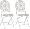 SCAFA - Tuinstoelen set van 2 - Wit - IJzer