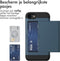 imoshion Hoesje Geschikt voor iPhone SE (2022) / SE (2020) / 8 / 7 Hoesje - Ruimte voor 2 pasjes - imoshion Backcover met pasjeshouder - Donkerblauw
