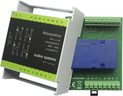 scaleo systems Veiligheidsrelais Met ompoolbeveiligingsdiode, Met LED, Met behuizing 1 stuk(s) Typ 24V 4-fach 4x wissel