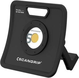 Scangrip NOVA LED Bouwlamp - Oplaadbaar en op netstroom - 5000K - Dimbaar - Max. 500 lm - IP67