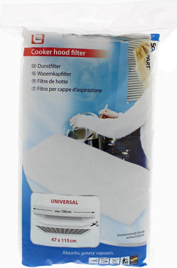 Scanpart afzuigkapfilter 47 x 115 cm knipbaar - Geschikt voor AEG Bosch ETNA Siemens Whirlpool - Chloorvrij - Dampkapfilter - Wasemkapfilter - Universeel