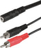 Scanpart audio adapter kabel 20 cm - 2x RCA naar 3.5 mm - Geschikt voor aansluiting smartphone op audio systeem - Converter