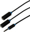 Scanpart audio jack splitter 3.5 mm 20 cm - Geschikt voor twee audio apparaten - Koptelefoon - Boxjes - Aux kabel splitsen