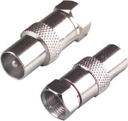 Scanpart coax adapter - F-connector - Male naar Male - Geschikt voor Ziggo - Televisie