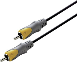 Scanpart coax audiokabel 1.5 meter - Digitaal - Geschikt voor aansluiting TV - Subwoofer - Stereo