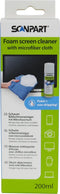 Scanpart foam beeldscherm reiniger 200 ml met glasdoek - Schermreiniger - Geschikt voor TV Mac monitor notebook tablet smartphone - TFT LCD LED OLED QLED Neo QLED - Foam screen cleaner - Universeel