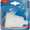 Scanpart losse contrastekker geaard - Voor snoer - 250 V - Recht - Rubber - Spatwaterdicht - Wit - 10A 16A
