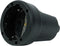 Scanpart losse contrastekker geaard - Voor snoer - 250 V - Recht -Rubber - Spatwaterdicht - Zwart - 10A 16A