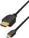 Scanpart micro HDMI naar HDMI kabel 1.5 meter - Geschikt voor 4K Ultra HD - Universeel
