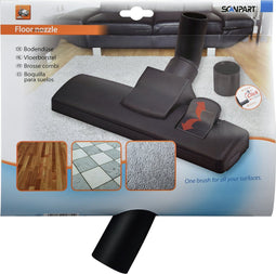 Scanpart stofzuigermondstuk 32 en 35 mm - Geschikt voor AEG Bosch Electrolux Miele Moulinex Nilfisk Panasonic Philips Rowenta Siemens - Zuigmond - Combimond - Voor harde en zachte vloeren - Universeel