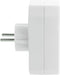 Scanpart stopcontact splitter - Horizontaal - Verloopstekker - 3 voudig - 2x Euro en 1x Schuko - Met randaarde - NL