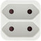 Scanpart stopcontact splitter - Verloopstekker - 2 voudig - 2x Euro - Met randaarde - NL