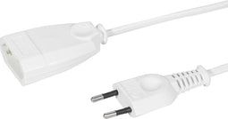 Scanpart verlengsnoer met eurostekker 3 meter - Verlengkabel - Wit