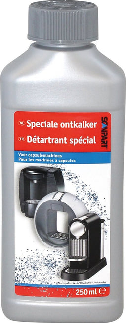 Scanpart vloeibare ontkalker voor capsulemachine 250 ml - Koffiemachineontkalker - Geschikt voor DeLonghi Krups Magimix Philips Sage - Dolce Gusto L'OR Barista Nespresso - Alternatief voor CA6530 - Universeel