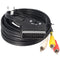 Scart audio-video cable 3.0 meters scart plug, 3 x cinch plug aud / vid