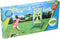 Scatch Frisbee Buitenspeelgoed - Incl. Frisbee en Doel - 111 x 5,6 x 43 CM - Kinderen vanaf 6 Jaar - Blauw/Groen