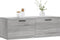 vidaXL - Wandkast - 100x36,5x35 - cm - bewerkt - hout - grijs - sonoma - eikenkleurig