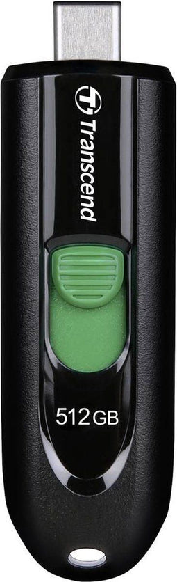 Transcend JetFlash 790C - USB-stick 512GB - USB 3.2 Gen 1 - Zwart