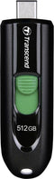 Transcend JetFlash 790C - USB-stick 512GB - USB 3.2 Gen 1 - Zwart