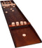 Longfield Games Wedstrijd Sjoelbak 200 cm - Beukenhout - 30 Sjoelstenen - Bruin