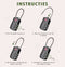 Travelhawk Kofferslot - TSA Reisslot - 3 Cijferig - 2 Stuks