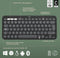 Logitech Pebble 2 - Draadloze Toetsenbord en Muis Combo - Azerty FR - Grafiet