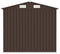 vidaXL - Tuinschuur - 205x129x183 - cm - gegalvaniseerd - staal - bruin