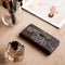 iMoshion Hoesje Geschikt voor iPhone 11 Hoesje Met Pasjeshouder - iMoshion Design Softcase Bookcase - Wit / Zwart / Woman Flower Black