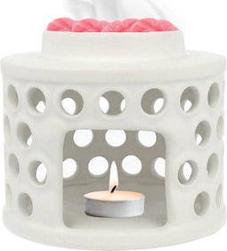 Scentchips® Glow - Waxbrander - Geurbrander - Amberblokjes Brander - Oliebrander - Wax Melts Brander - Aromabrander - Ook Geschikt Voor Essentiële Oliën - Geurolie - Waxmelts - Wit