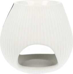 Scentchips® Oval Low - Waxbrander - Geurbrander - Oliebrander - Wax Melts Brander - Aromabrander - Ook Geschikt Voor Essentiële Oliën - Geurolie - Waxmelts - Wit