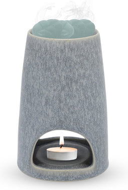 Scentchips® Smooth - Waxbrander - Geurbrander - Oliebrander - Wax Melts Brander - Aromabrander - Ook Geschikt Voor Essentiële Oliën - Geurolie - Waxmelts - Grijze Wassing