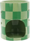 Scentchips Waxbrander Chequered - Geurbrander - Amberblokjes Brander - Oliebrander - Wax Melts Brander - Aromabrander - Ook Geschikt Voor Essentiële Oliën - Geurolie - Waxmelts - Zwart