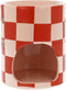 Scentchips Waxbrander Chequered - Geurbrander - Amberblokjes Brander - Oliebrander - Wax Melts Brander - Aromabrander - Ook Geschikt Voor Essentiële Oliën - Geurolie - Waxmelts - Zwart