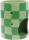 Scentchips Waxbrander Chequered - Geurbrander - Amberblokjes Brander - Oliebrander - Wax Melts Brander - Aromabrander - Ook Geschikt Voor Essentiële Oliën - Geurolie - Waxmelts - Zwart