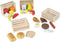 Melissa & Doug Voedselgroepen - Houten speelgoedeten met 21 stuks en 4 kratjes - Leerzaam fantasiespel (set van 21)