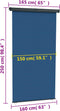 vidaXL - Balkonscherm - 165x250 - cm - blauw