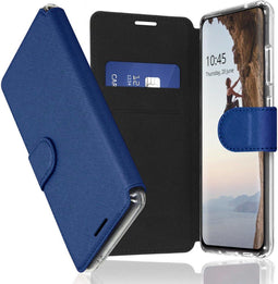 Accezz Hoesje Geschikt voor Samsung Galaxy S22 Hoesje Met Pasjeshouder - Accezz Xtreme Wallet Bookcase - Donkerblauw