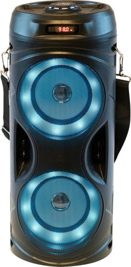Party TEEN-VIBE - Draagbare bluetooth luidspreker - TWS LED verlichting - Zwart