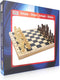 Schaak-Set hout bedrukt 29x29 cm. HOT Games