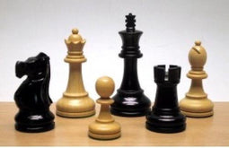 Schaakstukken Staunton/palm/zwart/LLL/V/87mm/Maat 5