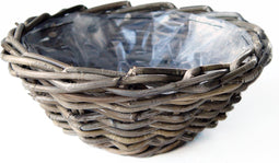 schaal antique grey d30h12 cm