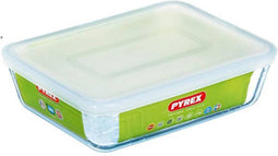 Schaal Rechthoek met Deksel, 22 x 17 cm - Pyrex | Cook & Freeze