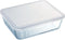 Schaal Rechthoek met Deksel, 22 x 17 cm - Pyrex | Cook & Freeze