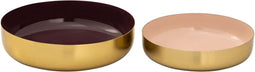 Schaal - Snackschaal - Paars / Rose - Amuse - Decoratie - Decoratieve schaal - Decoratief - Wonen - Woon - Kerst - Pasen - Verjaardag - Eten - Kaarsen - Woonaccessoire - Woonaccessoires - Goud / Gold