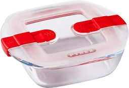 Schaal Vierkant met Deksel, 14 x 12 cm - Pyrex | Cook & Heat