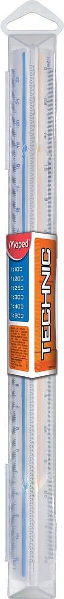 Schaalstok 1:100>1:500 - in kunststof koker